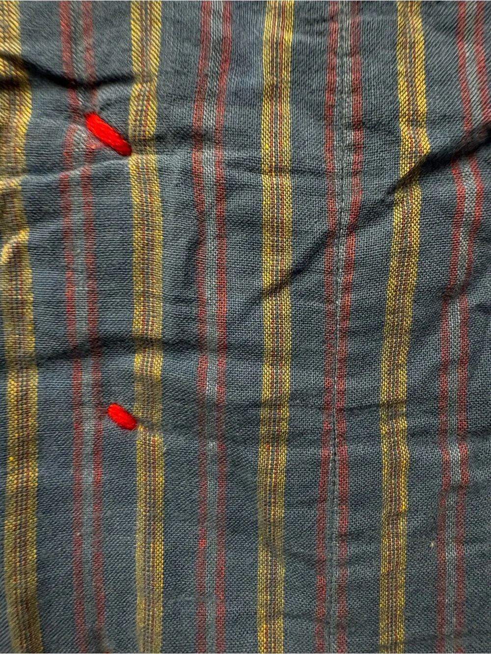 Patchwork Quilted Throw Heavy Wool Made From Men Suits Vintage Classic
